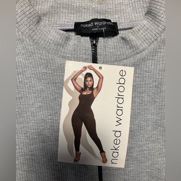 Naked Wardrobe 🩶 Crop Top - Picture 3 of 6